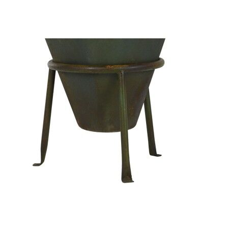 Vaso Home ESPRIT Verde Metallo 49 X 49 X 91 cm