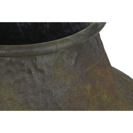 Vaso Home ESPRIT Verde Metallo 49 X 49 X 91 cm