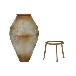 Vaso Home ESPRIT Beige Metallo 49 X 49 X 93 cm