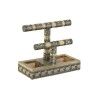 Scatola-Portagioie Home ESPRIT Bianco Champagne Legno Alluminio 20 x 10 x 18 cm