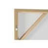 Quadro Home ESPRIT Bianco Beige Palme Tropicale 100 x 4 x 140 cm (2 Unità)