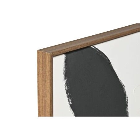 Quadro Home ESPRIT Nero Beige Fiore Città 75 x 4 x 100 cm (2 Unità)