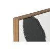 Quadro Home ESPRIT Nero Beige Fiore Città 75 x 4 x 100 cm (2 Unità)