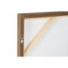 Quadro Home ESPRIT Nero Beige Fiore Città 75 x 4 x 100 cm (2 Unità)