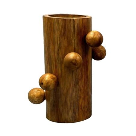 Vaso Home ESPRIT Marrone Legno di mango 16 x 16 x 23 cm