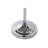 Lampada da Terra Home ESPRIT Bianco Argentato 50 W 220 V 35 x 35 x 150 cm (3 Pezzi)