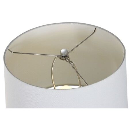 Lampada da Terra Home ESPRIT Bianco Argentato 50 W 220 V 35 x 35 x 150 cm (3 Pezzi)