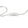 Lampada da Terra Home ESPRIT Bianco Argentato 50 W 220 V 35 x 35 x 150 cm (3 Pezzi)