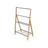 Portasciugamani da Terra Kipit B7816 Nero Metallo Bambù 60 x 90 x 37 cm 4 Unità
