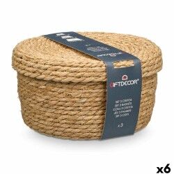 Set di Cesti SY101703 Naturale Fibra naturale (6 Unità)