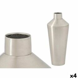 Vaso 10219-SS Argentato Ferro 16 x 40 x 16 cm (4 Unità)