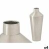Vaso 10219-SS Argentato Ferro 16 x 40 x 16 cm (4 Unità)