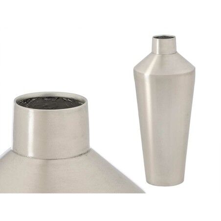 Vaso 10219-SS Argentato Ferro 16 x 40 x 16 cm (4 Unità)