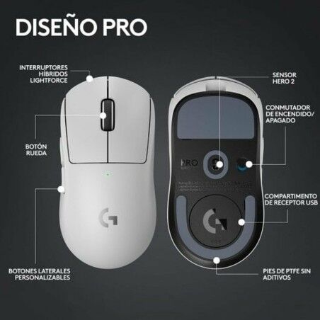 Mouse Logitech 910-006639 Bianco