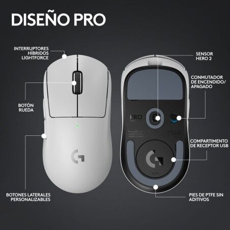 Mouse Logitech 910-006639 Bianco