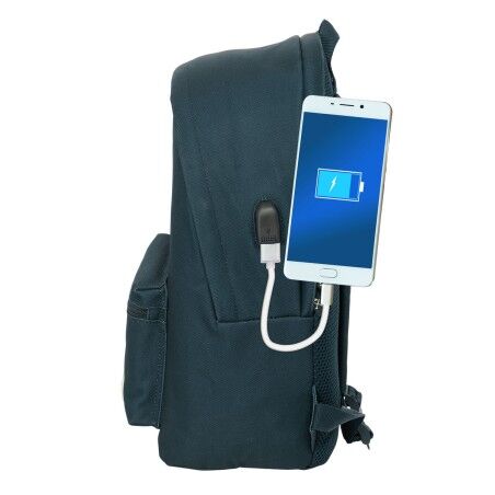 Zaino per Portatile Harper & Neyer Blu Marino 31 x 44 x 18 cm