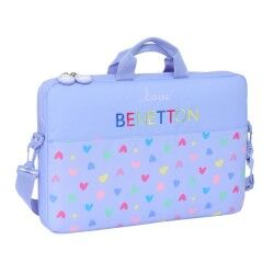 Valigetta per Portatile Benetton Lila Lilla 40 x 27 x 4 cm