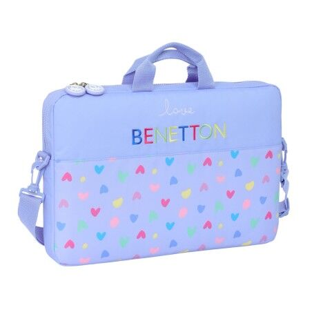 Valigetta per Portatile Benetton Lila Lilla 40 x 27 x 4 cm