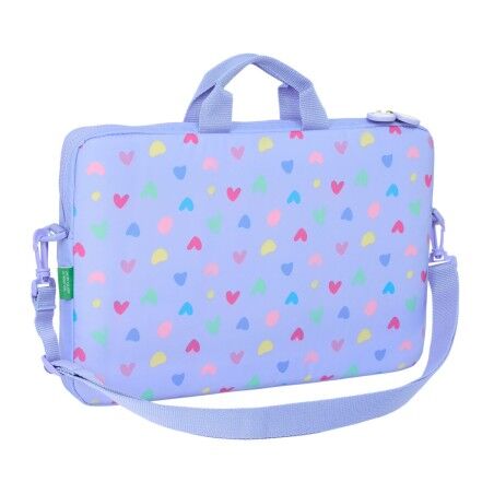 Valigetta per Portatile Benetton Lila Lilla 40 x 27 x 4 cm