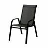 Marbueno Sedia da Giardino Acciaio Nero 91X54X65 cm 10467