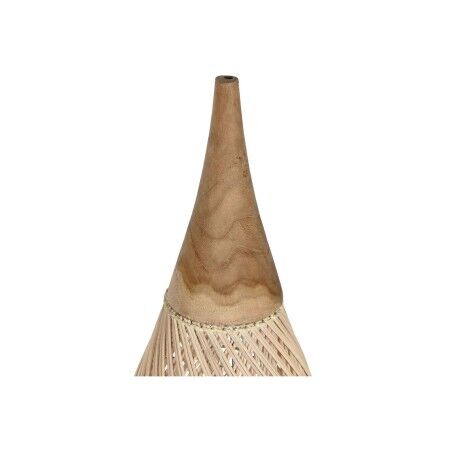 Paralume Home ESPRIT Naturale Bambù teak 35 x 35 x 85 cm (2 Unità)