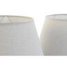 Paralume Home ESPRIT Beige Lino Metallo 40 x 40 x 25 cm (2 Unità)