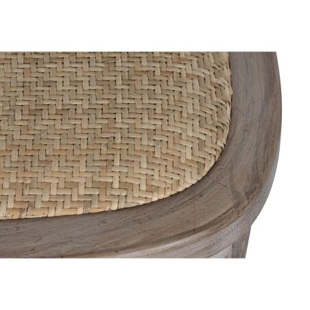Sedia da Sala da Pranzo Home ESPRIT Marrone Chiaro Rattan Abete 45 x 48 x 92 cm