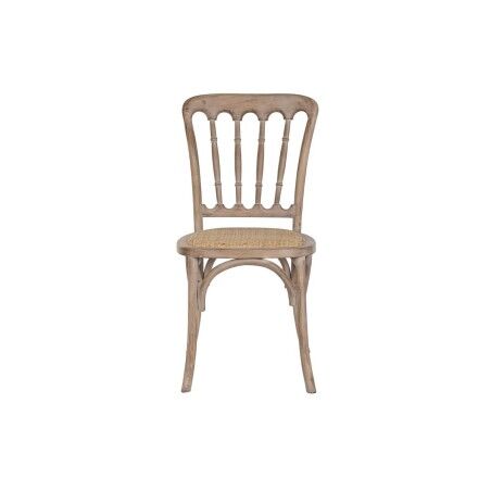 Sedia da Sala da Pranzo Home ESPRIT Marrone Chiaro Rattan Abete 45 x 48 x 92 cm