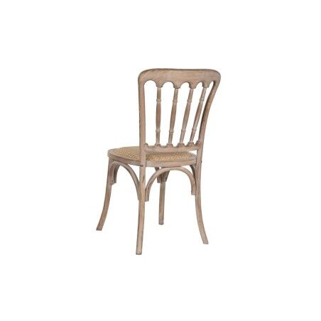 Sedia da Sala da Pranzo Home ESPRIT Marrone Chiaro Rattan Abete 45 x 48 x 92 cm