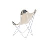 Poltrona da giardino DKD Home Decor Bianco Nero Ferro 74 x 65 x 90 cm