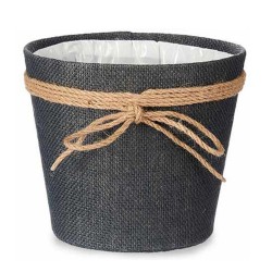 Vaso Ibergarden Grigio Plastica Fiocco