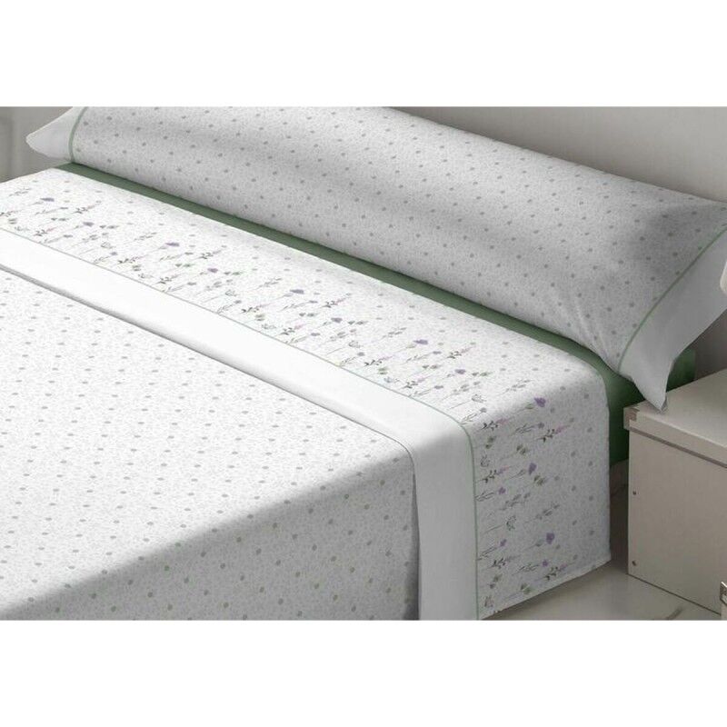 Set di Lenzuola Tejidos Reina Nicola Bianco Verde Osimano Set di Lenzuola Tejidos Reina Nicola Bianco Verde Osimano