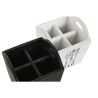 Cestello per posate Home ESPRIT Bianco Nero Legno di abete 15 x 15 x 18 cm