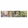 Quadro DKD Home Decor S3018130 Orso Per bambini (28 x 1,5 x 28 cm) (4 Unità)
