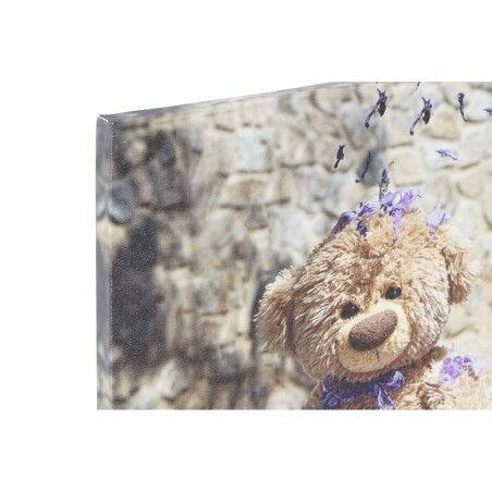 Quadro DKD Home Decor S3018130 Orso Per bambini (28 x 1,5 x 28 cm) (4 Unità)