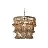 Lampadario Home ESPRIT Marrone Naturale Legno Metallo 50 W 53 x 53 x 123 cm