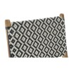 Sedia da giardino DKD Home Decor Bianco Nero Naturale PVC Teca 65 x 80 x 68 cm
