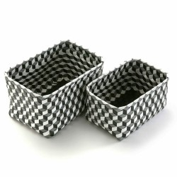 Set di Scatole per Sistemare Impilabili Versa 23 x 20 x 33 cm 2 Unità