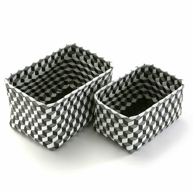 Set di Scatole per Sistemare Impilabili Versa 23 x 20 x 33 cm 2 Unità Set di Scatole per Sistemare Impilabili Versa 23 x 20 x 33 cm 2 Unità