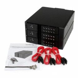 Rack Startech HSB3SATSASBA Nero 3,5" Portatile