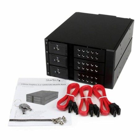 Rack Startech HSB3SATSASBA Nero 3,5" Portatile