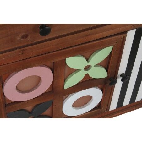 Cassettiera DKD Home Decor Marrone Multicolore Legno Legno MDF Moderno 90 x 40 x 104 cm