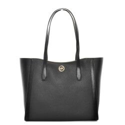 Borsa a Spalla Michael Kors Leida Nero 33 X 30 X 12 CM