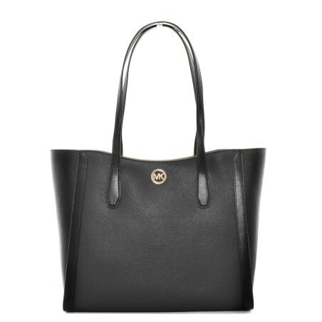 Borsa a Spalla Michael Kors Leida Nero 33 X 30 X 12 CM