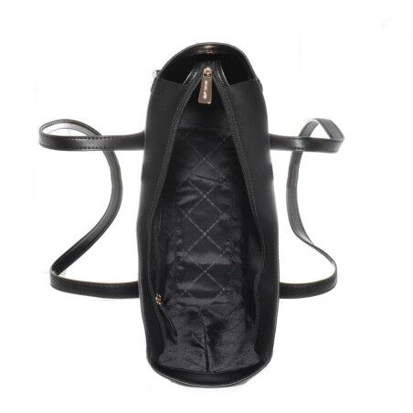 Borsa a Spalla Michael Kors Leida Nero 33 X 30 X 12 CM