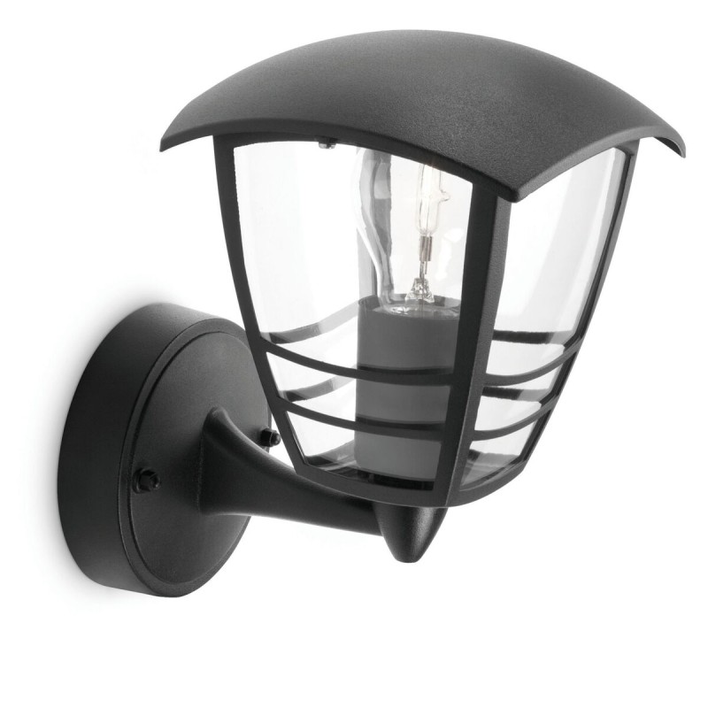 Applique da Parete Philips My Garden Creek Nero Alluminio A 60 W E27 Applique da Parete Philips My Garden Creek Nero Alluminio A 60 W E27