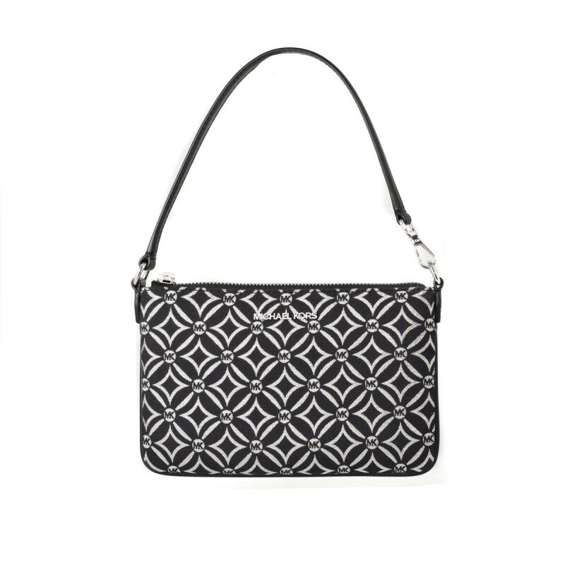 Borsa a Spalla Michael Kors 35F4STVW5J-BLK-SILVER Nero 21 x 13 x 2 cm