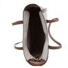 Borsa a Spalla Michael Kors Leida Beige 34 x 29 x 12 cm