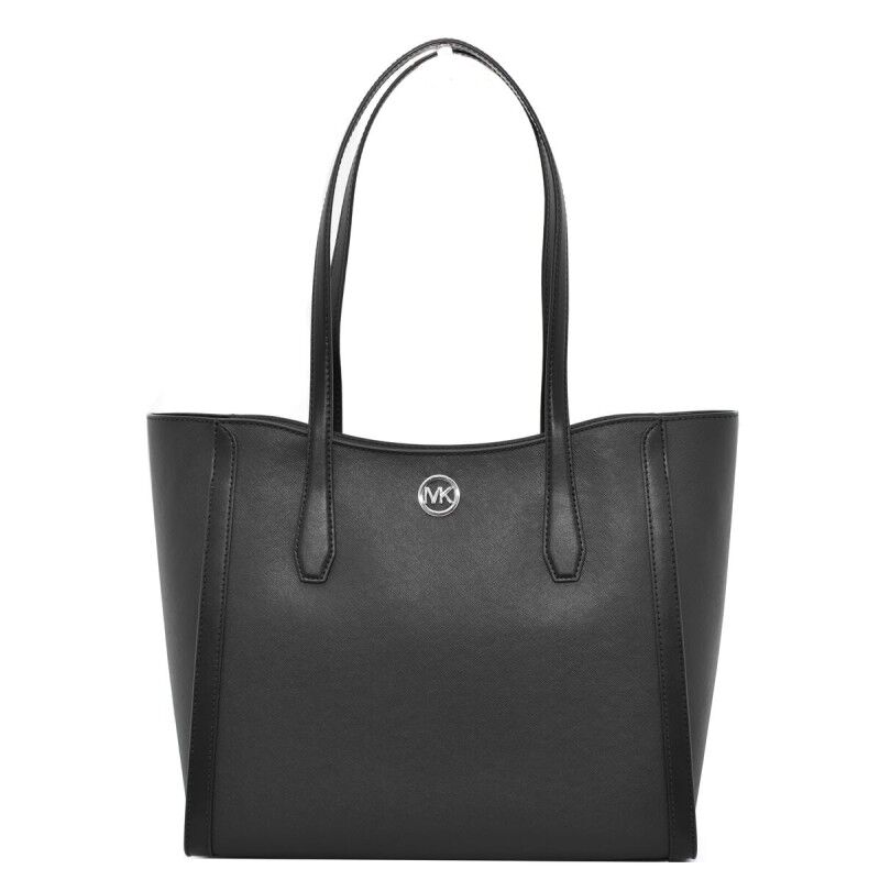 Borsa a Spalla Michael Kors Leida Nero 33 X 30 X 12 CM