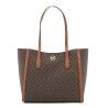 Borsa a Spalla Michael Kors Leida Marrone 34 x 29 x 12 cm